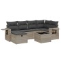 Gartensofagarnitur 7-teilig mit Polstern, helles graues PE-Rattan von , Gartensets - Ref: Foro24-3263808, Preis: 457,49 €, Ra...