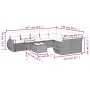 Set of 10-piece garden sofas with light gray synthetic rattan cushions by , Garden sets - Ref: Foro24-3254189, Price: 687,16 ...