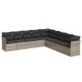 Gartenmöbel-Set 9-teilig mit Kissen aus hellem grauem Kunst-Rattan. von , Gartensets - Ref: Foro24-3249621, Preis: 599,36 €, ...