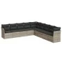 Set muebles jardín 9 pzas y cojines ratán sintético gris claro de , Conjuntos de jardín - Ref: Foro24-3249621, Precio: 589,95...
