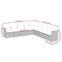 Gartenmöbel-Set 9-teilig mit Kissen aus hellem grauem Kunst-Rattan. von , Gartensets - Ref: Foro24-3249621, Preis: 599,36 €, ...