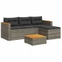 3-piece garden sofa set with gray synthetic rattan cushions by , Garden sets - Ref: Foro24-365827, Price: 287,99 €, Discount: %