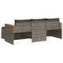 3-piece garden sofa set with gray synthetic rattan cushions by , Garden sets - Ref: Foro24-365827, Price: 287,99 €, Discount: %