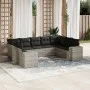 Gartenmöbel-Set 9-teilig mit Kissen aus hellem grauem Kunst-Rattan. von , Gartensets - Ref: Foro24-3223001, Preis: 635,81 €, ...