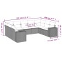 Gartenmöbel-Set 9-teilig mit Kissen aus hellem grauem Kunst-Rattan. von , Gartensets - Ref: Foro24-3223001, Preis: 624,52 €, ...