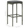 Küchenhocker mit Kissen 2 Stück graues synthetisches Rattan von vidaXL, Küchenhocker - Ref: Foro24-313441, Preis: 51,78 €, Ra...