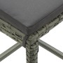 Hohe Hocker mit Kissen 4 Stück synthetisches Rattangrau von vidaXL, Küchenhocker - Ref: Foro24-313447, Preis: 94,90 €, Rabatt: %