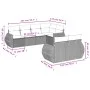 Garden sofa set 7 pieces with light gray PE rattan cushions by , Modular outdoor sofas - Ref: Foro24-3221611, Price: 565,34 €...