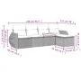 Garden sofa set and cushions 5 pieces light gray synthetic rattan by , Garden sets - Ref: Foro24-3221291, Price: 341,81 €, Di...
