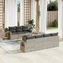 Gartensofa-Set, 8-teilig, mit grauen Kissen aus synthetischem Rattan von , Gartensets - Ref: Foro24-3219931, Preis: 539,62 €,...