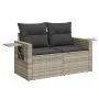 Garden sofa set 8 pieces and gray synthetic rattan cushions by , Garden sets - Ref: Foro24-3219931, Price: 541,15 €, Discount: %