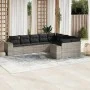 Garden furniture set 9 pieces and light gray synthetic rattan cushions by , Garden sets - Ref: Foro24-3223041, Price: 636,84 ...