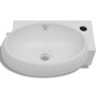 Washbasin with faucet hole and white ceramic overflow by vidaXL, Sinks - Ref: Foro24-140698, Price: 61,50 €, Discount: %
