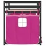 Bunk bed with solid pine wood curtains 90x190 cm by , Beds and slatted bases - Ref: Foro24-3283885, Price: 209,97 €, Discount: %
