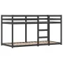 Bunk bed with solid pine wood curtains 90x190 cm by , Beds and slatted bases - Ref: Foro24-3283885, Price: 209,97 €, Discount: %