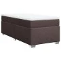 Boxspring-Bett mit dunkelbraunem Stoffmatratze 90x190 cm. von , Betten und Lattenroste - Ref: Foro24-3285098, Preis: 295,72 €...