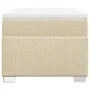 Box spring bed with cream-colored fabric mattress 90x190 cm by , Beds and slatted bases - Ref: Foro24-3285100, Price: 325,10 ...