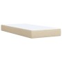 Boxspring-Bett mit cremefarbenem Stoffmatratze 90x190 cm. von , Betten und Lattenroste - Ref: Foro24-3285100, Preis: 331,82 €...
