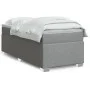 Box spring bed with light gray fabric mattress 90x200 cm by , Beds and slatted bases - Ref: Foro24-3285102, Price: 310,07 €, ...