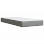 Box spring bed with light gray fabric mattress 90x200 cm by , Beds and slatted bases - Ref: Foro24-3285102, Price: 316,04 €, ...