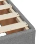 Box spring bed with light gray fabric mattress 90x200 cm by , Beds and slatted bases - Ref: Foro24-3285102, Price: 310,07 €, ...