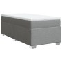 Boxspringbett mit hellgrauem Stoffbezug, Matratze 100x200 cm. von , Betten und Lattenroste - Ref: Foro24-3285109, Preis: 363,...