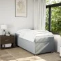 Box spring bed with light gray fabric mattress 100x200 cm by , Beds and slatted bases - Ref: Foro24-3285109, Price: 358,10 €,...