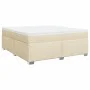 Box spring bed with cream-colored fabric mattress 180x200 cm by , Beds and slatted bases - Ref: Foro24-3285156, Price: 571,00...