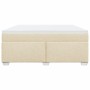 Box spring bed with cream-colored fabric mattress 180x200 cm by , Beds and slatted bases - Ref: Foro24-3285156, Price: 607,53...