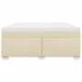 Box spring bed with cream-colored fabric mattress 180x200 cm by , Beds and slatted bases - Ref: Foro24-3285156, Price: 571,00...