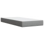 Box spring bed with light gray fabric mattress 100x200 cm by , Beds and slatted bases - Ref: Foro24-3285109, Price: 363,04 €,...