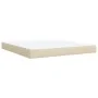 Box spring bed with cream-colored fabric mattress 180x200 cm by , Beds and slatted bases - Ref: Foro24-3285156, Price: 571,00...