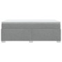 Box spring bed with light gray fabric mattress 100x200 cm by , Beds and slatted bases - Ref: Foro24-3285109, Price: 363,04 €,...