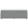 Box spring bed with light gray fabric mattress 100x200 cm by , Beds and slatted bases - Ref: Foro24-3285109, Price: 358,10 €,...