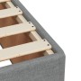 Box spring bed with light gray fabric mattress 100x200 cm by , Beds and slatted bases - Ref: Foro24-3285109, Price: 363,04 €,...