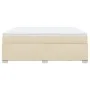 Box spring bed with cream-colored fabric mattress 180x200 cm by , Beds and slatted bases - Ref: Foro24-3285156, Price: 571,00...