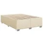 Box spring bed with cream-colored fabric mattress 140x200 cm by , Beds and slatted bases - Ref: Foro24-3285142, Price: 448,58...