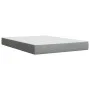 Box spring bed with light gray fabric mattress 140x200 cm by , Beds and slatted bases - Ref: Foro24-3285137, Price: 436,19 €,...