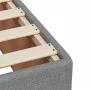 Box spring bed with light gray fabric mattress 140x200 cm by , Beds and slatted bases - Ref: Foro24-3285137, Price: 436,19 €,...