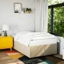 Box spring bed with cream-colored fabric mattress 120x200 cm by , Beds and slatted bases - Ref: Foro24-3285128, Price: 405,00...