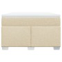 Box spring bed with cream-colored fabric mattress 120x200 cm by , Beds and slatted bases - Ref: Foro24-3285128, Price: 412,59...