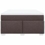 Box spring bed with dark brown fabric mattress 140x200 cm by , Beds and slatted bases - Ref: Foro24-3285140, Price: 449,27 €,...