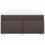 Box spring bed with dark brown fabric mattress 140x200 cm by , Beds and slatted bases - Ref: Foro24-3285140, Price: 429,59 €,...