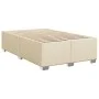 Box spring bed with cream-colored fabric mattress 120x200 cm by , Beds and slatted bases - Ref: Foro24-3285128, Price: 405,00...