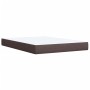 Box spring bed with dark brown fabric mattress 140x200 cm by , Beds and slatted bases - Ref: Foro24-3285140, Price: 449,27 €,...