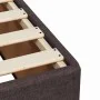 Box spring bed with dark brown fabric mattress 140x200 cm by , Beds and slatted bases - Ref: Foro24-3285140, Price: 429,59 €,...