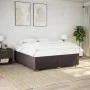 Box spring bed with dark brown fabric mattress 180x200 cm by , Beds and slatted bases - Ref: Foro24-3285154, Price: 531,94 €,...