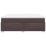 Box spring bed with dark brown fabric mattress 180x200 cm by , Beds and slatted bases - Ref: Foro24-3285154, Price: 531,94 €,...
