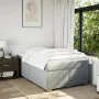 Box spring bed with light gray fabric mattress 120x200 cm by , Beds and slatted bases - Ref: Foro24-3285123, Price: 409,21 €,...