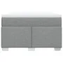 Box spring bed with light gray fabric mattress 120x200 cm by , Beds and slatted bases - Ref: Foro24-3285123, Price: 409,21 €,...
